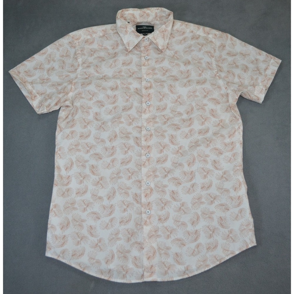 Rodd & Gunn Sports Fit Button Up Short Sleeve Cotton Shirt Men's M Hawaiian